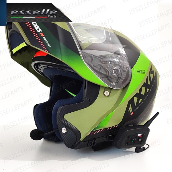 Kit Coppia di Interfono Auricolare e Microfono Bluetooth BTX EJEAS V6 Per Vespa