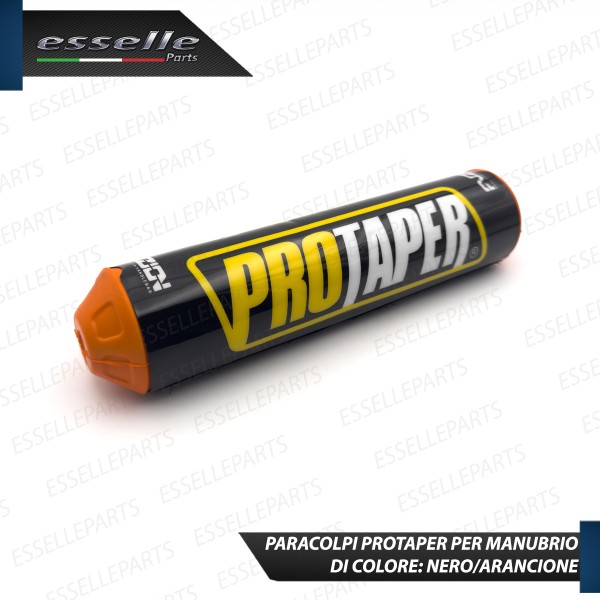 Paracolpi Protaper Nero ARANCIONE per Manubrio Enduro Cross in Schiuma