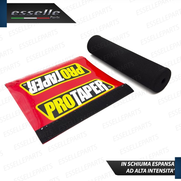 Paracolpi Protaper ROSSO per Manubrio Enduro Cross in Schiuma