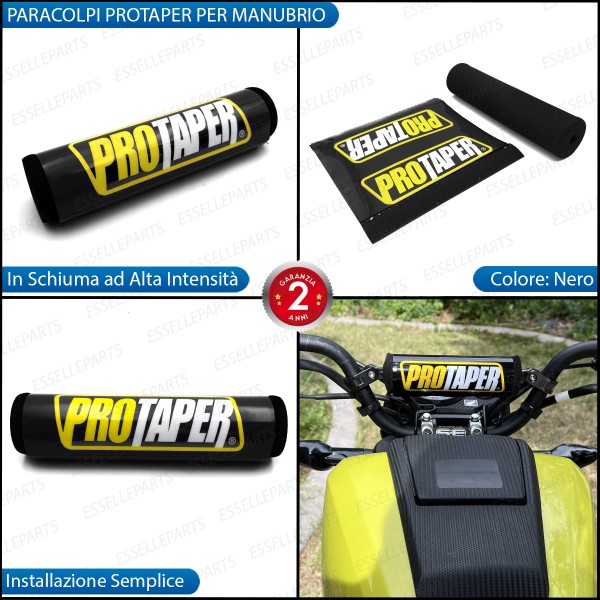 Paracolpi Protaper NERO per Manubrio Enduro Cross in Schiuma