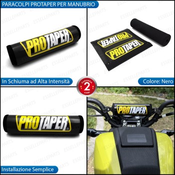Paracolpi Protaper NERO per Manubrio Enduro Cross in Schiuma