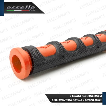 Coppia Copri Leve in Silicone Colore Nero e Arancione Specifiche per Sym