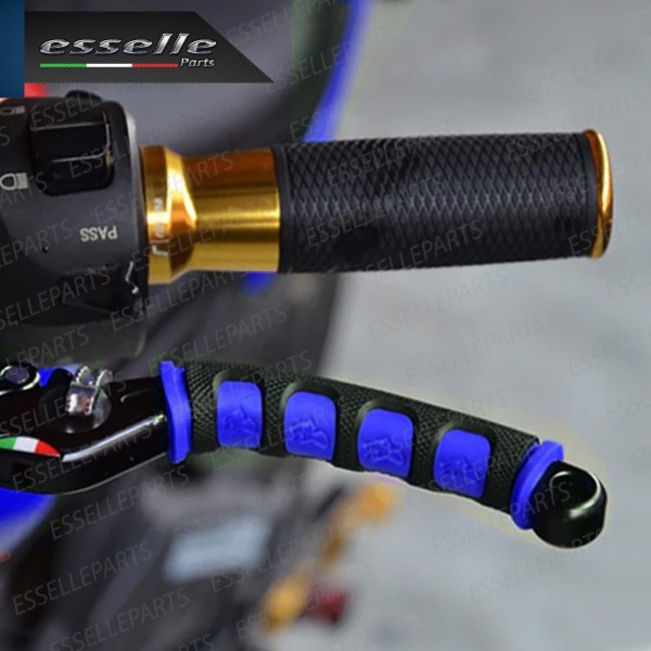 Coppia Copri Leve in Silicone Colore Nero e Blu Specifiche per Ducati