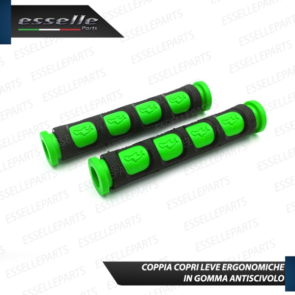 Coppia Copri Leve in Silicone Colore Nero e Verde Specifiche per Kymco