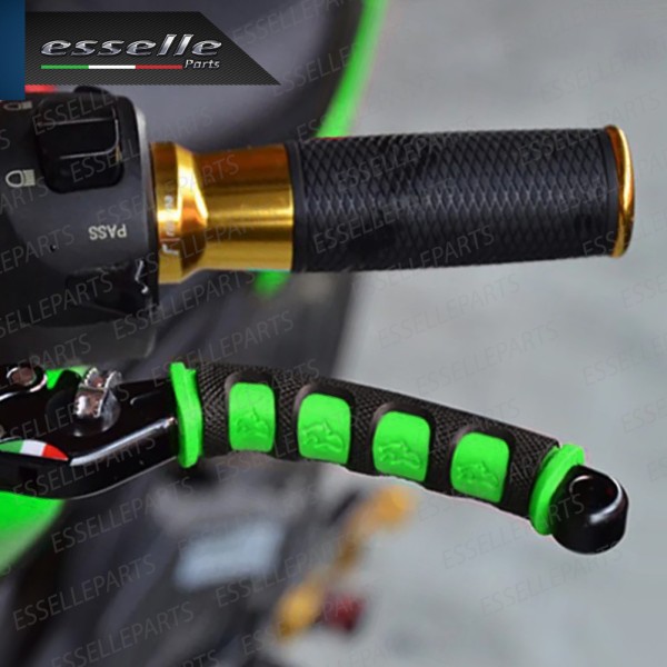 Coppia Copri Leve in Silicone Colore Nero e Verde Specifiche per Sym