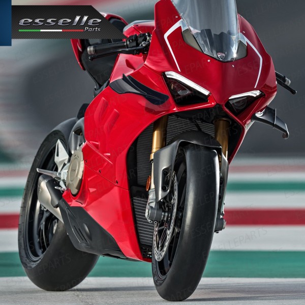 Set 2 Ali Laterali Adesive Colore Nero Lucido per Moto,Scooter,Quod Benelli