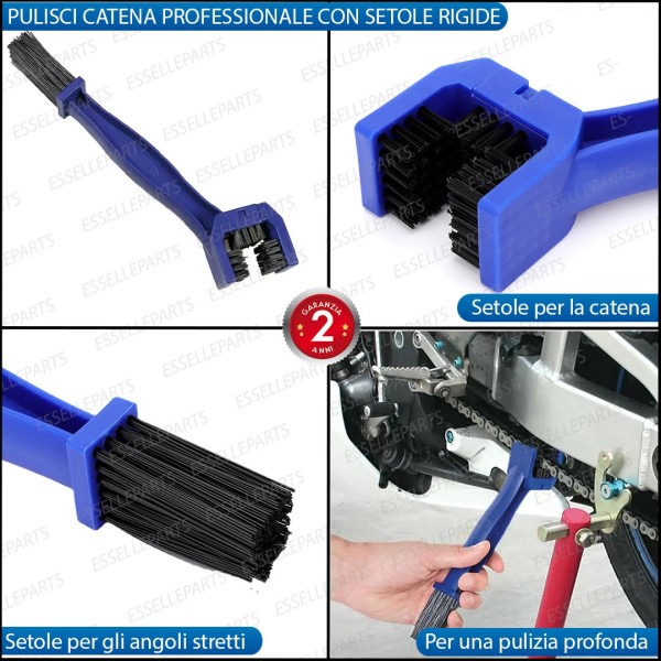 Pulisci Catena e Ingranaggi Antigraffio Specifico per Moto, Scooter, Quod Ducati