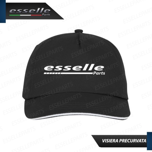 Cappello con visiera "Esselle Parts" Nero/Bianco 100% Cotone