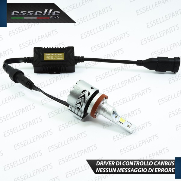 Lampada SINGOLA H16 mono LED 6000 LUMEN Canbus 6000K Bianco Ghiaccio