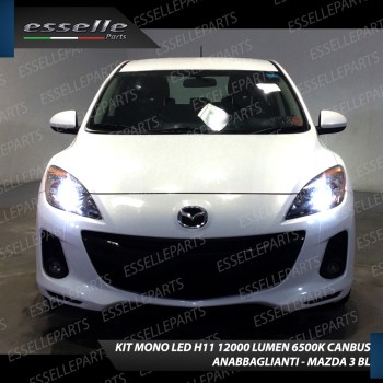 Kit Full Led H11 monoled 6500k canbus MAZDA 3 BL Luce Bianca