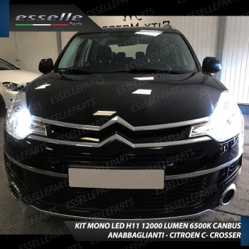 Kit Full Led monoled 6500k canbus lampade per H11 CITROEN C-CROSSER