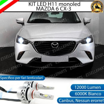 Kit Full LED H11 coppia lampade mono led anabbaglianti MAZDA CX-3