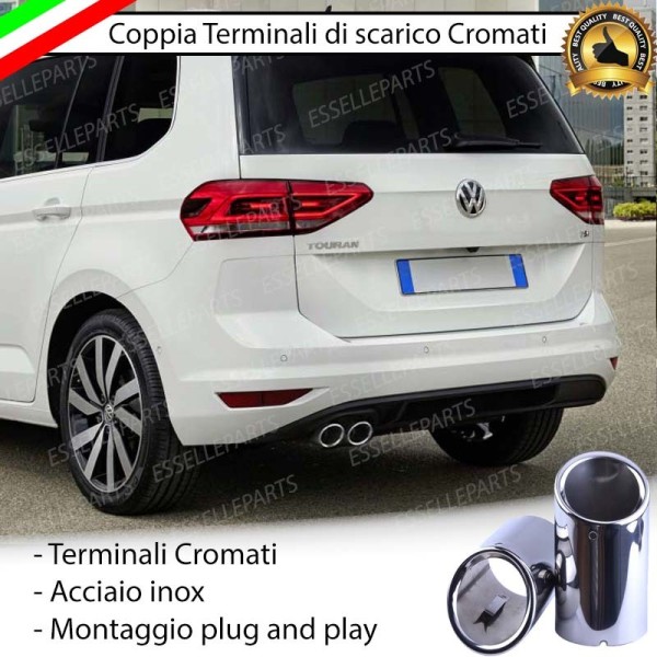 Terminale scarico cromato MARMITTA CROMATO INOX VW TOURAN 5T1