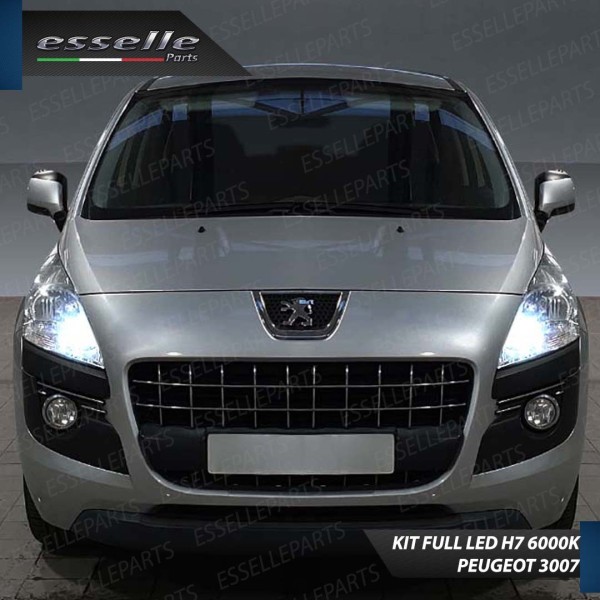 Kit Full LED H7 6400 Lumen 6000K bianco Abbaglianti Peugeot 3008 Pre-Restyling
