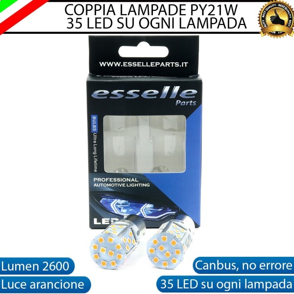 Coppia Frecce Anteriori PY21W 35 LED Canbus Fiat Seicento