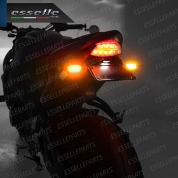 Coppia Frecce Posteriori a LED per Kawasaki GPX 600 R 1988-1989