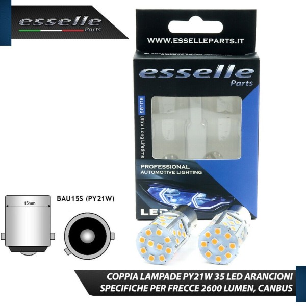Coppia Frecce Posteriori PY21W 35 LED Canbus OPEL Corsa E