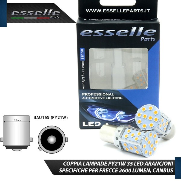 Coppia Frecce Posteriori PY21W 35 LED Canbus OPEL Corsa E