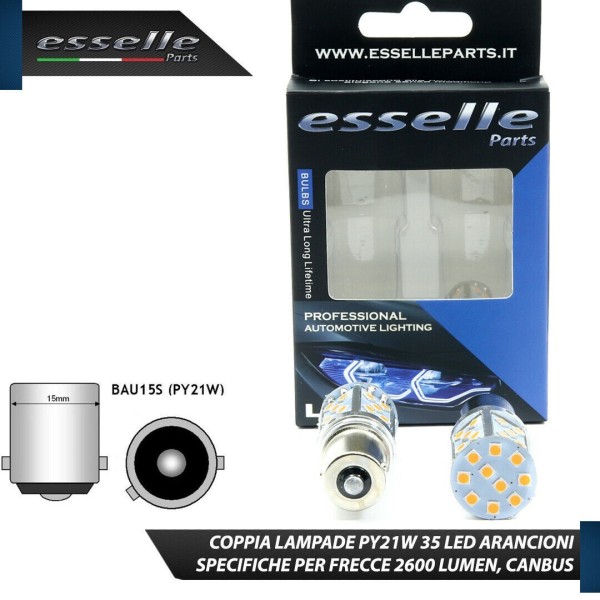 Coppia Frecce Posteriori PY21W 35 LED Canbus OPEL Corsa E