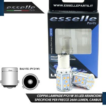 Coppia Frecce Posteriori PY21W 35 LED Canbus OPEL Corsa E Coppia Frecce Posteriori PY21W 35 LED Canbus OPEL Corsa E