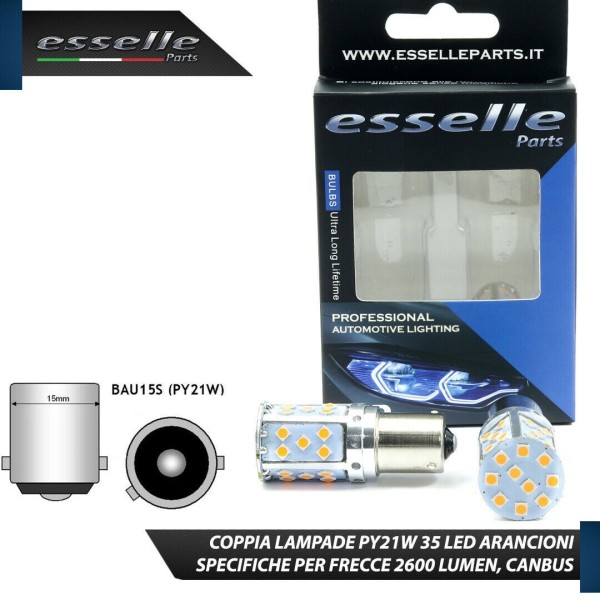 Coppia Frecce Posteriori PY21W 35 LED Canbus OPEL Corsa E
