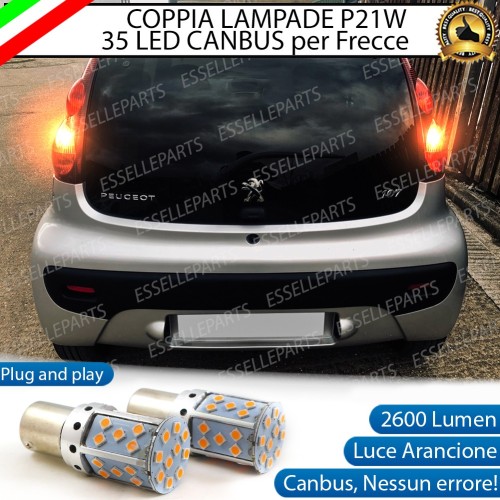 Coppia Frecce Posteriori P21W 35 LED Canbus Peugeot 107