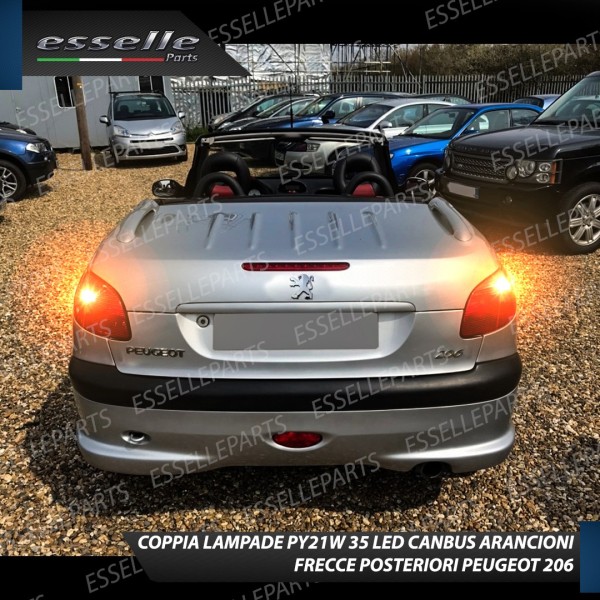Coppia Frecce Posteriori PY21W 35 LED Canbus PEUGEOT 206 206 CC