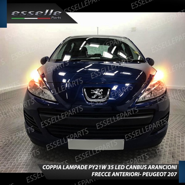 Coppia Frecce Anteriori PY21W 35 LED Canbus Peugeot 207