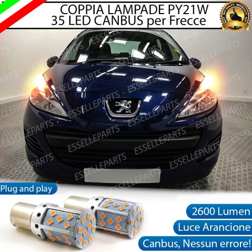 Coppia Frecce Anteriori PY21W 35 LED Canbus Peugeot 207