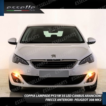 Coppia Frecce Anteriori PY21W 35 LED Canbus Peugeot 308 II fino al 2017