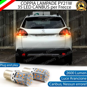 Coppia Frecce Posteriori PY21W 35 LED Canbus Peugeot 2008