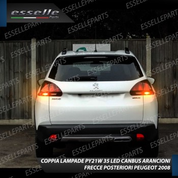 Coppia Frecce Posteriori PY21W 35 LED Canbus Peugeot 2008