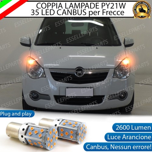 Coppia Frecce Anteriori PY21W 35 LED Canbus Opel Agila B