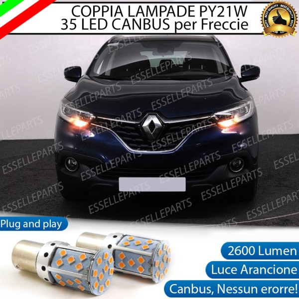 Coppia Frecce Anteriori PY21W 35 LED Canbus Renault Kadjar