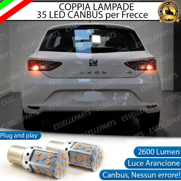 Coppia Frecce Posteriori PY21W 35 LED Canbus SEAT Leon 3 5F