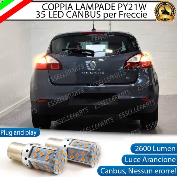 Coppia Frecce Posteriori PY21W 35 LED Canbus RENAULT Megane 3