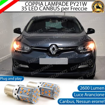 Coppia Frecce Anteriori PY21W 35 LED Canbus Renault Megane 3