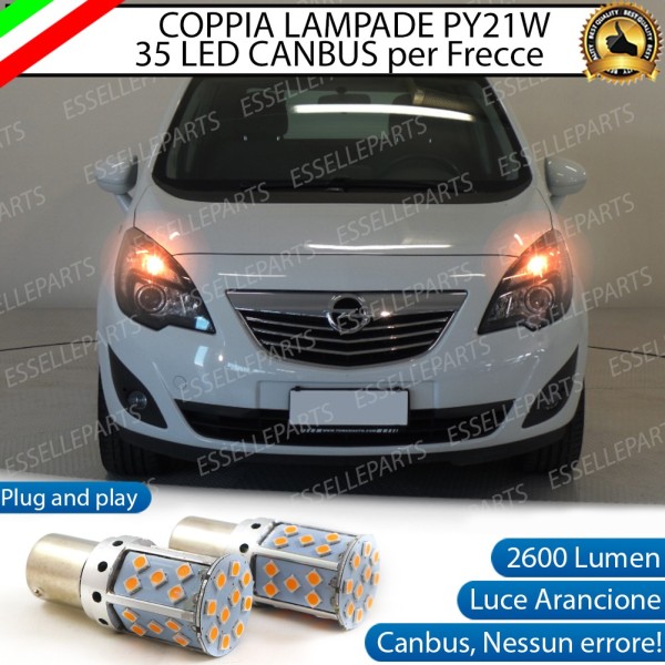 Coppia Frecce Anteriori PY21W 35 LED Canbus Opel Meriva B