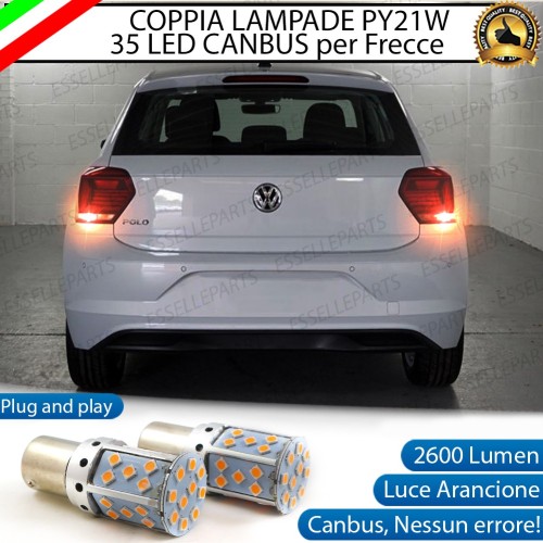 Coppia Frecce Posteriori PY21W 35 LED Canbus VOLKSWAGEN Polo AW1