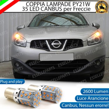 Coppia Frecce Anteriori PY21W 35 LED Canbus Nissan Qashqai I RESTYLING