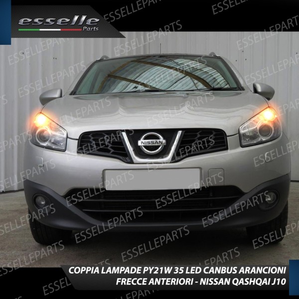 Coppia Frecce Anteriori PY21W 35 LED Canbus Nissan Qashqai I RESTYLING