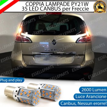 Coppia Frecce Posteriori PY21W 35 LED Canbus RENAULT Scenic 3