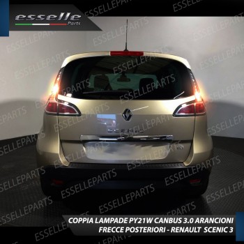 Coppia Frecce Posteriori PY21W 35 LED Canbus RENAULT Scenic 3