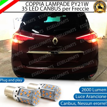 Coppia Frecce Posteriori PY21W 35 LED Canbus RENAULT Scenic 4