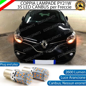 Coppia Frecce Anteriori PY21W 35 LED Canbus Renault Scenic 4