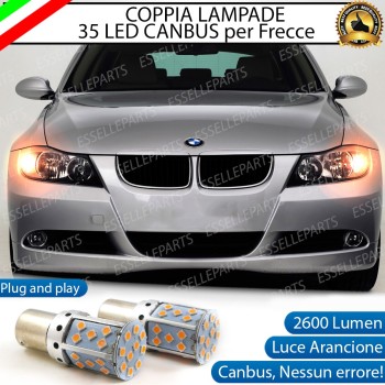 Coppia Frecce Anteriori PY21W LED BMW SERIE 3 E90 E91 FINO AL 2008