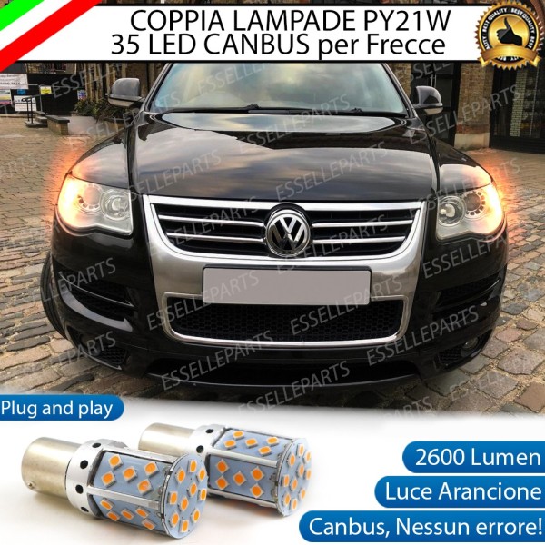 Coppia Frecce Anteriori PY21W 35 LED Canbus Volkswagen Touareg 7L