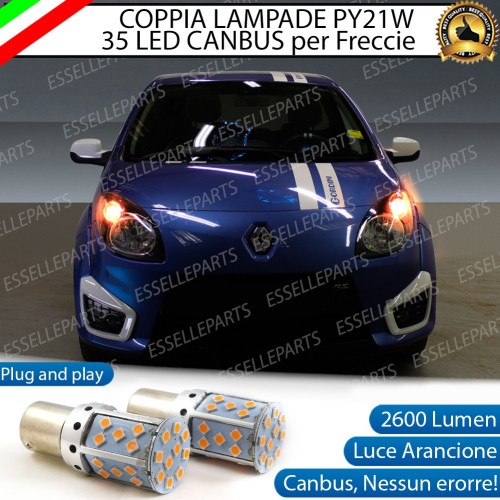 Coppia Frecce Anteriori PY21W 35 LED Canbus Renault Twingo 2
