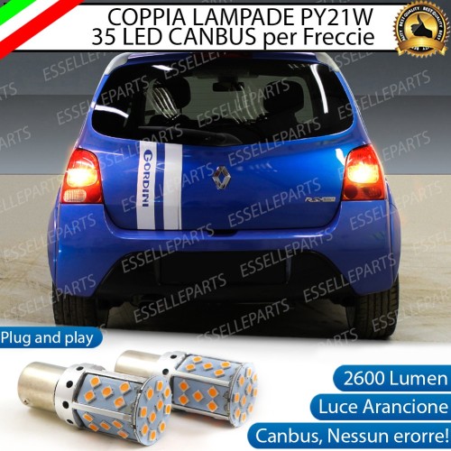 Coppia Frecce Posteriori PY21W 35 LED Canbus RENAULT Twingo 2