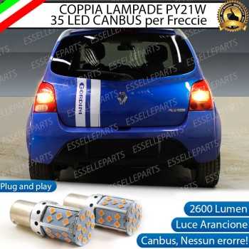 Coppia Frecce Posteriori PY21W 35 LED Canbus RENAULT Twingo 2